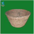 Custom Eco-friendly molded paper pulp flower pot seed tray