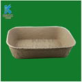 Custom Eco-friendly molded paper pulp flower pot seed tray 3