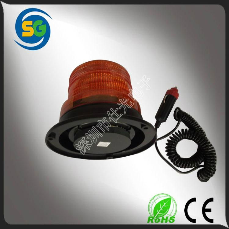 Truck Led Warning light Magnetic base LED beacons 3W LED strobe light 2