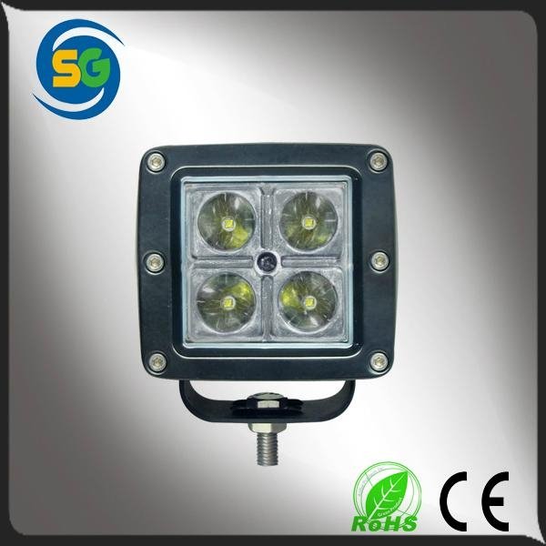 2015 new products car LED light 16W spot LED work light for auxiliary lighting