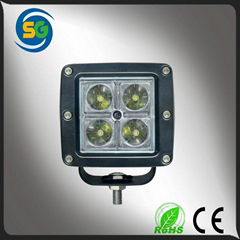 2015 new products car LED light 16W spot LED work light for auxiliary lighting