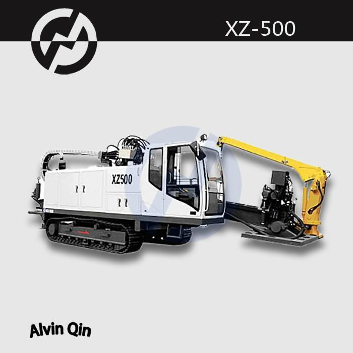 XZ500 full hydraulic horizontal directional boring drilling rig 4