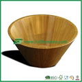 Durable Natural Bamboo Bowl Eco-Friendly