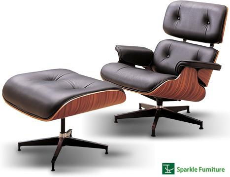 Eames lounge chair with ottoman replica