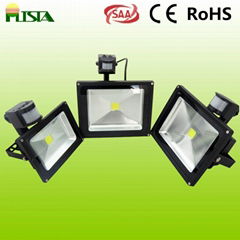 CE RoHS Approved LED Floodlight with Motion Sensor (ST-PLS-GY-20W)