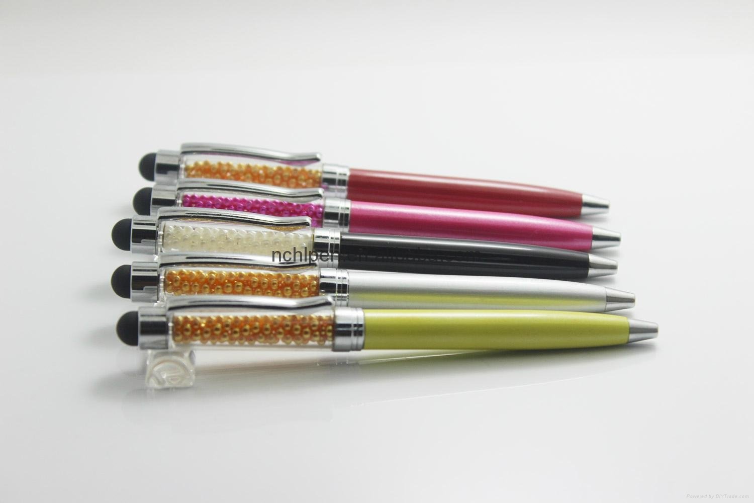 Crystal bling stylus pen, promotional metal crystal ballpoint pen