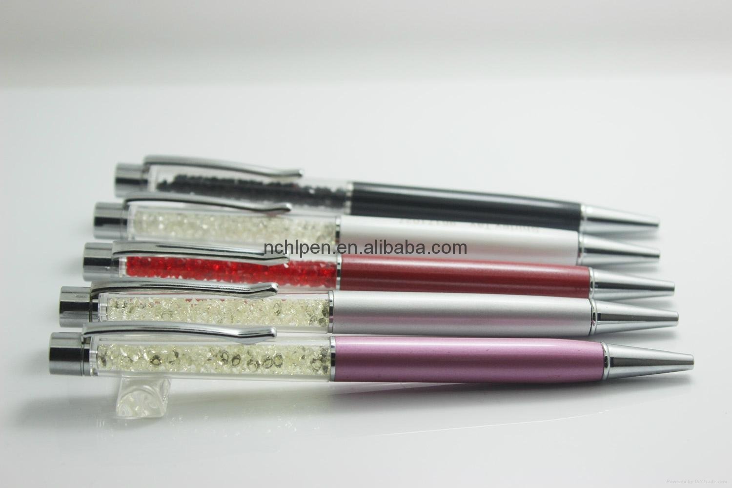 Manufacturing Twist Bling Stylus Pen Promotional Metal crystal Ball Pen 2