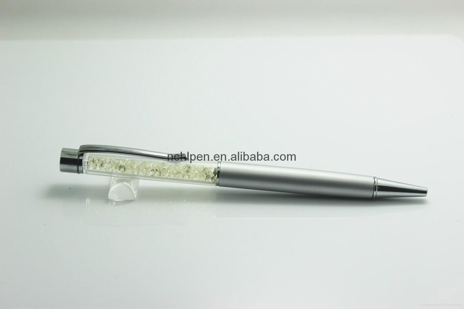 Manufacturing Twist Bling Stylus Pen Promotional Metal crystal Ball Pen 5