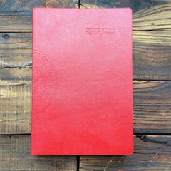 A5 hardcover notebooks paper with logo blind embossed