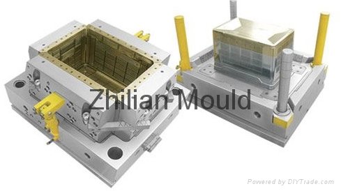 Taizhou high quality plastic poultry transport crate mould 2