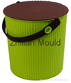 Taizhou new design plastic indoor dustbin mould for sales