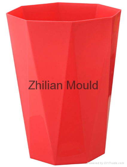 Taizhou new design plastic indoor dustbin mould for sales 5