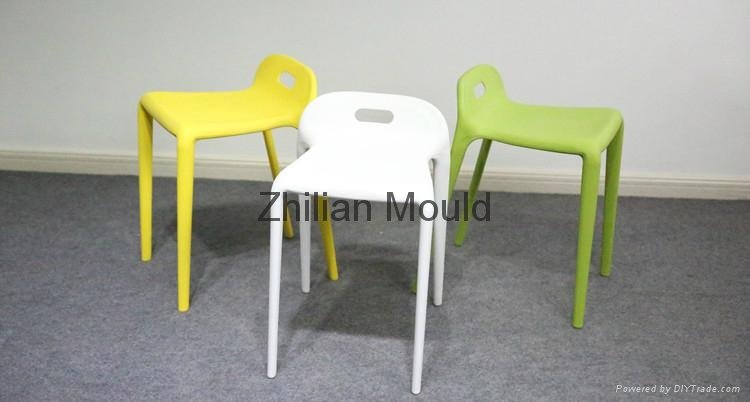 Taizhou fashionable horse  plastic injection stool mould 3