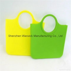 2015 hot sellin candy color eco friendly silicone tote bag