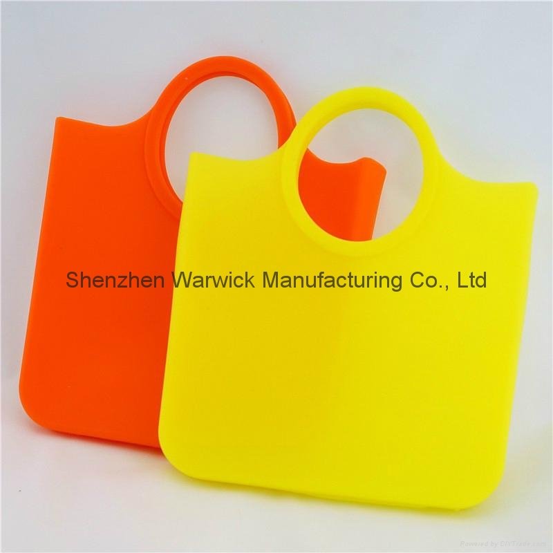 2015 hot sellin candy color eco friendly silicone tote bag 3