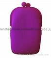 2015 hot selling candy color multifunctional silicone cell phone bag