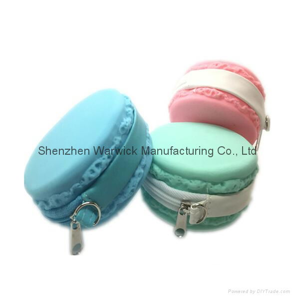 2015 latest design hot selling mini macaron design silicoe coin case 