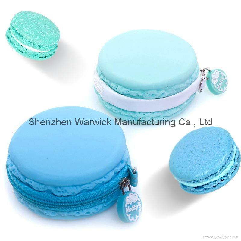 2015 latest design hot selling mini macaron design silicoe coin case  5