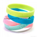 2015 top seller trendy candy color silicone energy bracelet wholesale 5