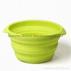 2015 latest design fancy multifunctional folding silicone bowl