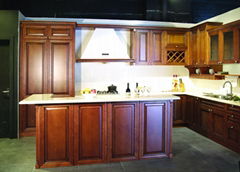 Welbom Antique Classical Cherry wooden kitchen cabinets