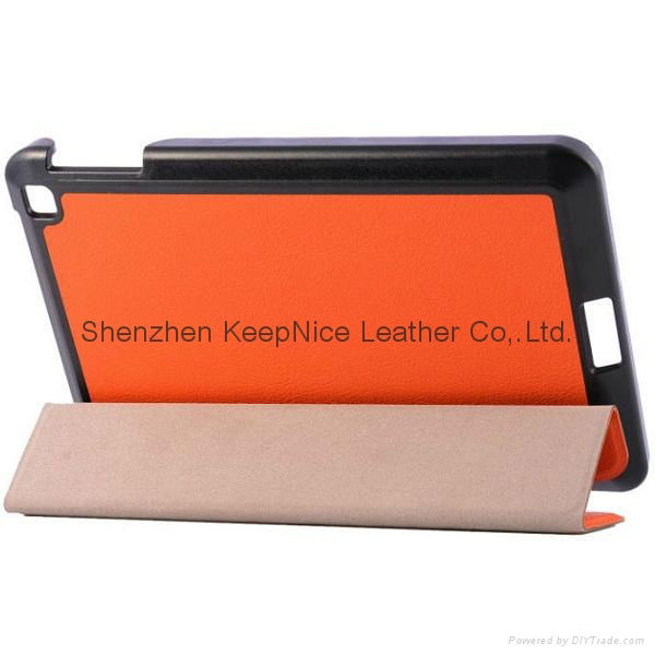 leather case with back cover for Amazon Kindle fire HD6 3