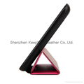 Silk grain PU leather standing casefor