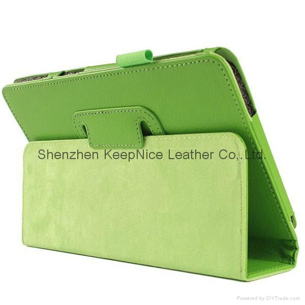 Soft PU stand tablet pc case for Samsung Galaxy Tab 4 T330 5