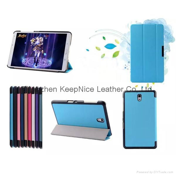 Luxury PU leather business card case for Samsung GALAXY Tab S T700 4