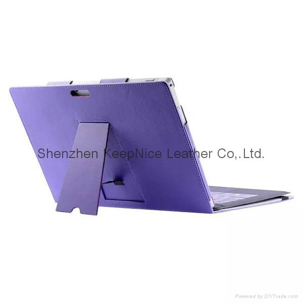 Flip tablet leather cover case for Microsoft Surface Pro 3 2