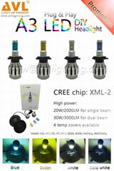 All In One A3 LED Headlight with 4