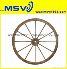 Antique Wooden Wagon Wheels for Decoration