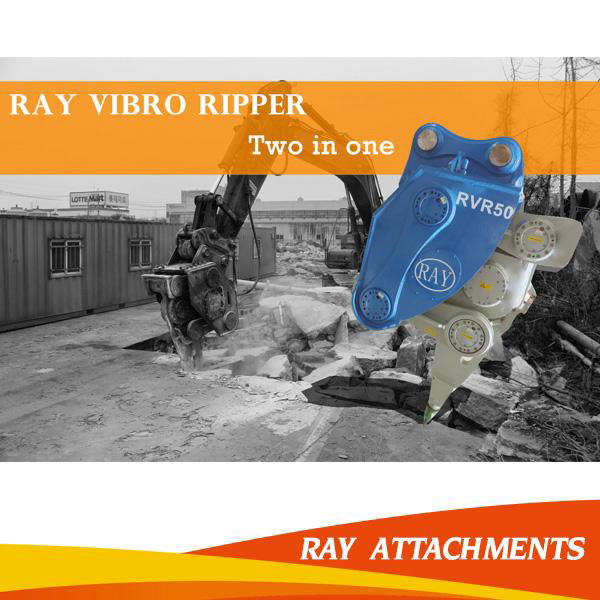 Hydraulic mini rock hammer vibrating ripper for excavator
