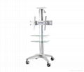 Mobile flat panel stand