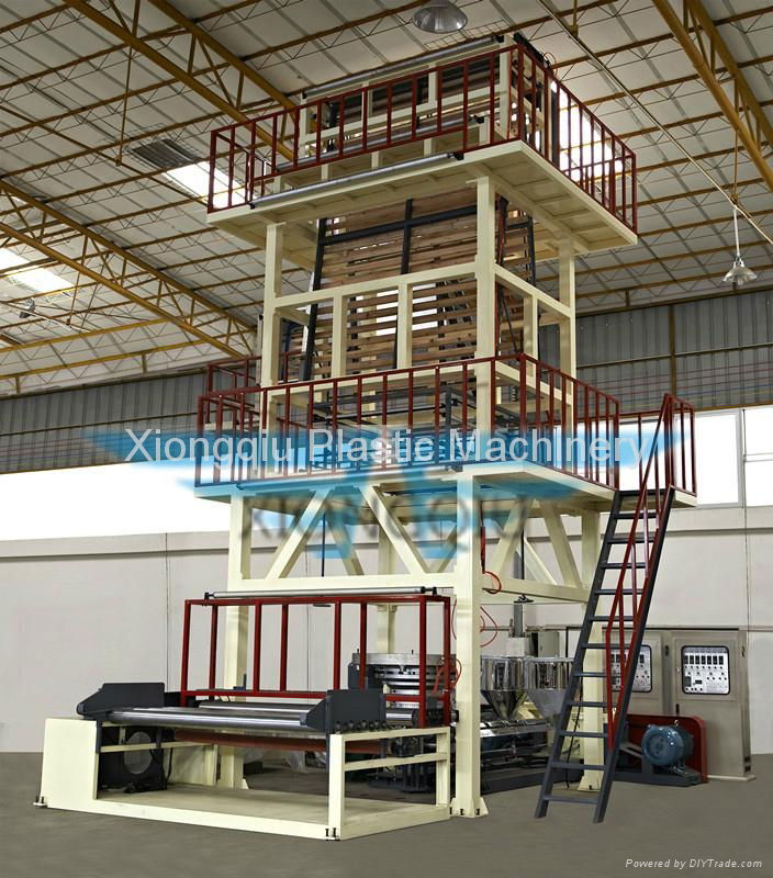 3 layers co-extrusion film blowing machine