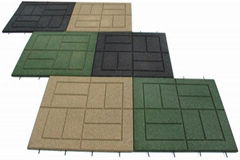 China factory offer color rubber flooring