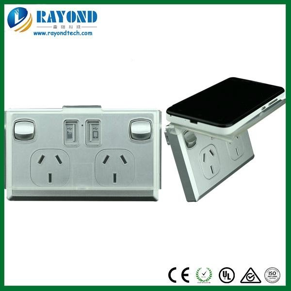 SAA Approved Double GPO Power Point with 5V/3A Dual USB Charger