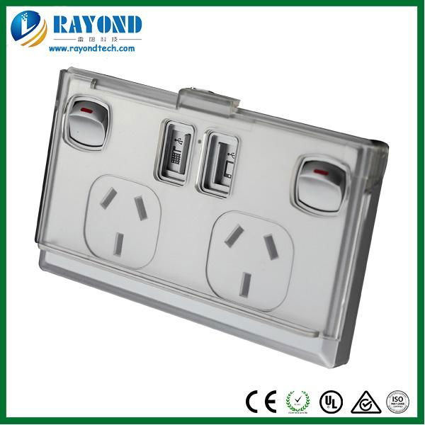 SAA Approved Double GPO Power Point with 5V/3A Dual USB Charger 5