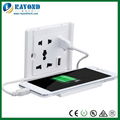 International Dual USB Port Electrical Power Socket  with Mobile Phone Stand