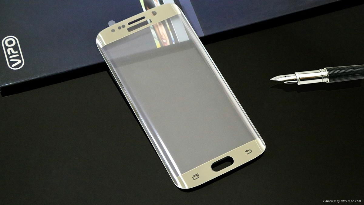  3D curved edge tempered glass screen protector  for  Samsung S6 2