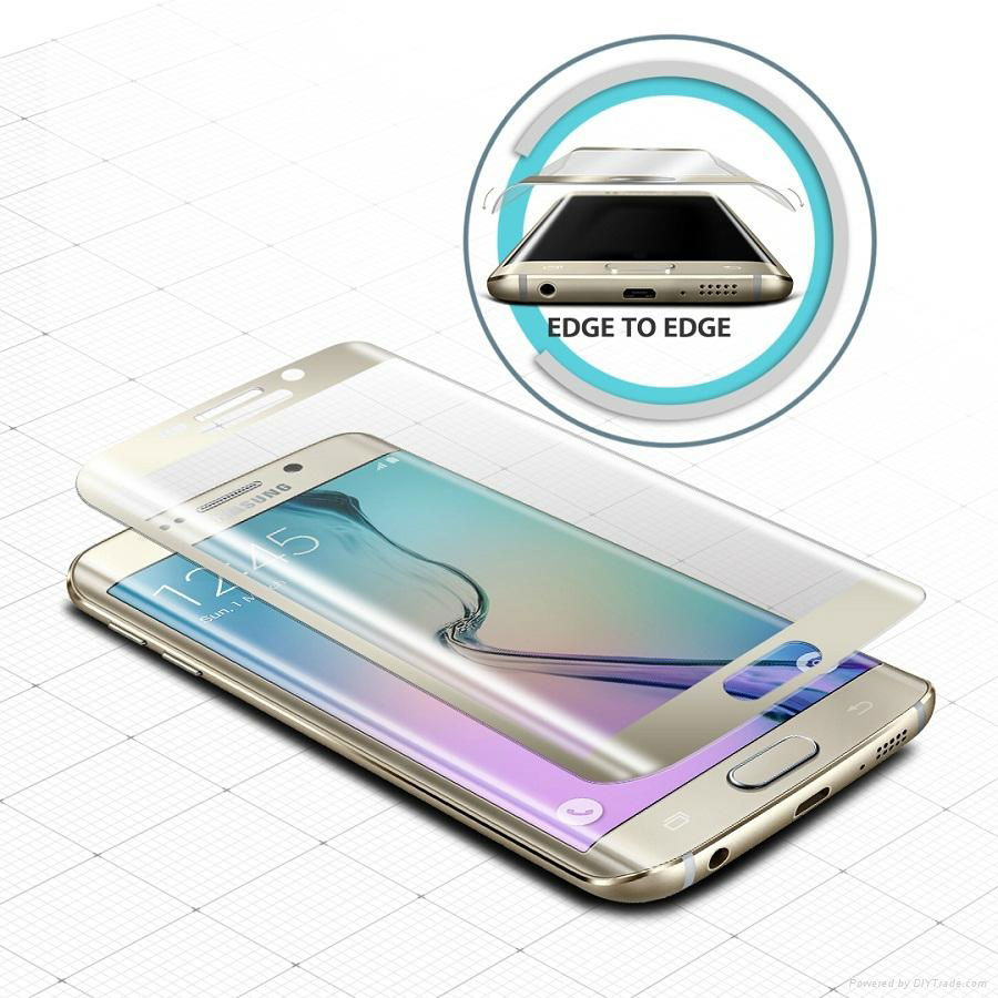  3D curved edge tempered glass screen protector  for  Samsung S6