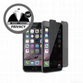 2 way Privacy tempered glass screen protector for iphone 6 2