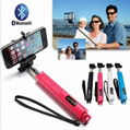 Newest bluetooth selfie stick with zoom
