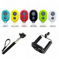 Selfie Monopod Stick +Clip Holder+Bluetooth Camera Shutter Remote Control  2