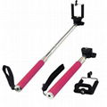 Selfie Monopod Stick +Clip Holder+Bluetooth Camera Shutter Remote Control  3