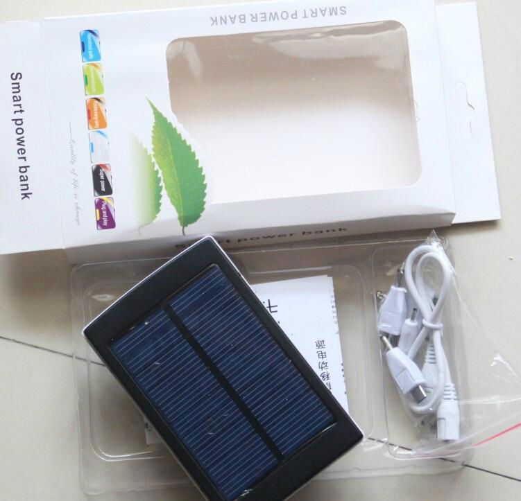 solar power bank Dual USB port portable power bank charger 4