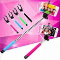 monopod selfie stick with cable,mini cable selfie stick extendable monopod  1