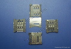 手机/POS机/记录仪专用MICRO SIM 6P 掀盖1.5H 卡座