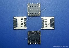 厂家直销通讯类连接器MICRO SIM 8PIN（1.5H）