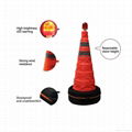 25” Collapsible Traffic Mini Cone With Security Emergency Safety Kit & Auto Tool